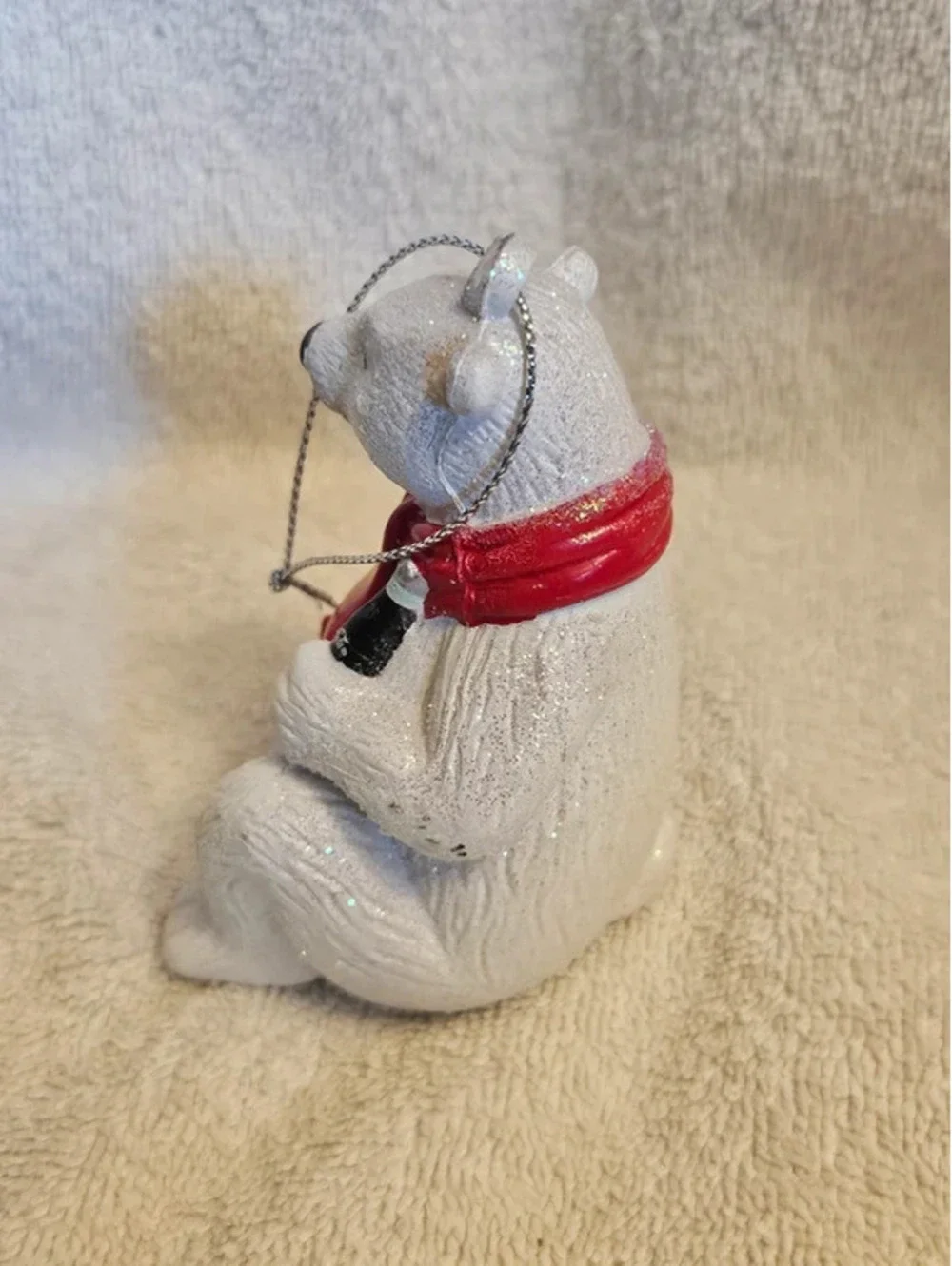 Vintage Coca Cola Polar Bear Coke Bottles Crate Christmas Ornament CVS Box